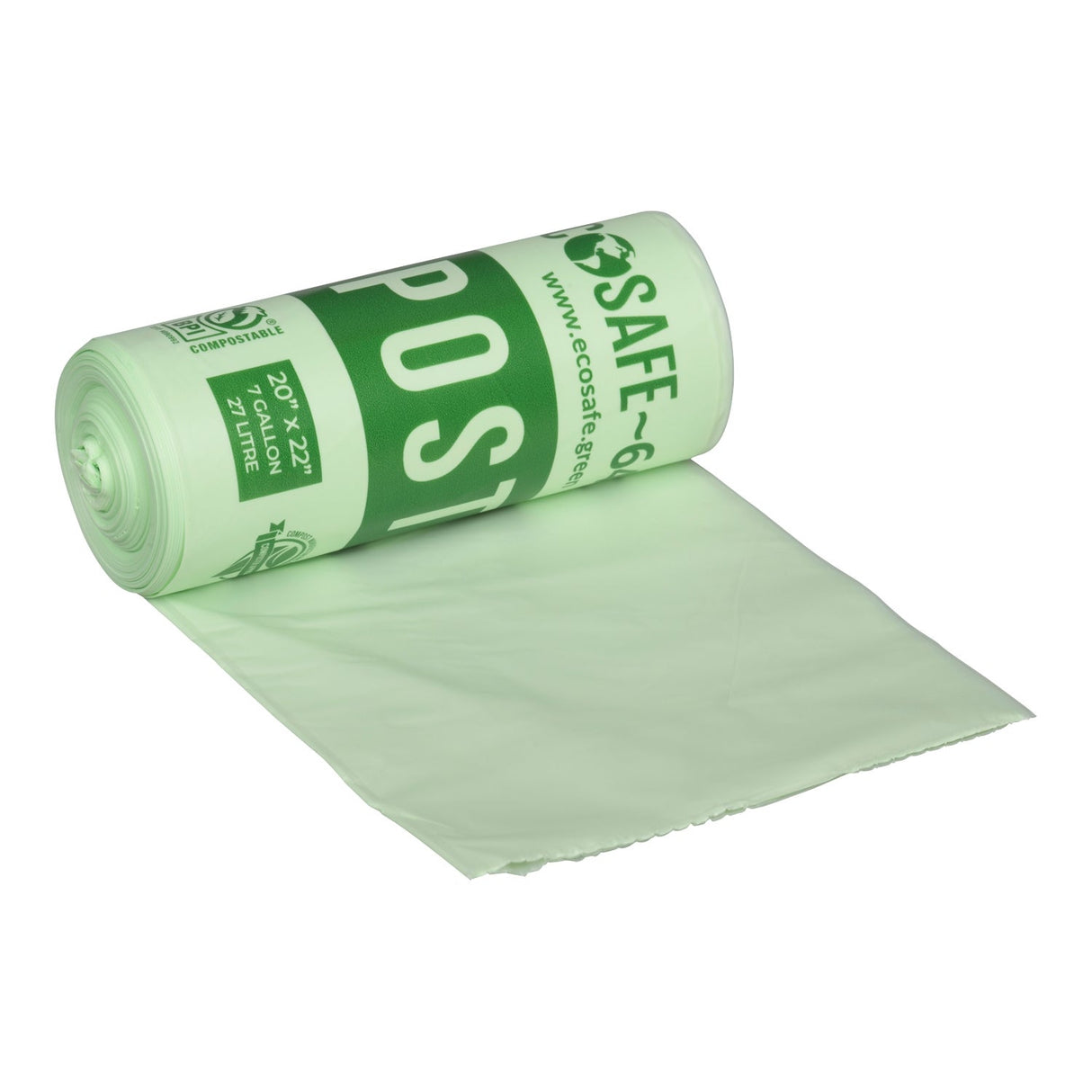 Bags, Compostable, 0.6 Mils, 20 x 22 Inches,24 - 25 COUNT