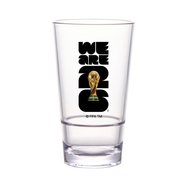Glasses, Pint, 16 Ounce, 2026 World Cup Trophy Logo,24 - 1 COUNT