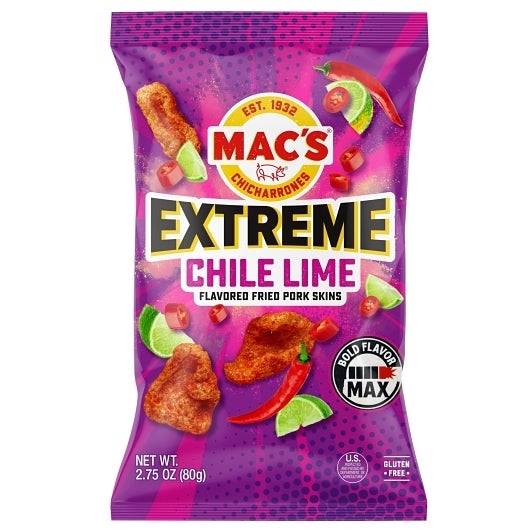 Pork Rinds, Fried, Chile Lime,6 - 2.75 OUNCE