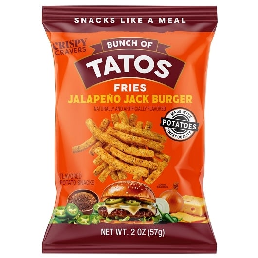 Snacks, Fry, Jalapeno Jack Burger,6 - 2 OUNCE