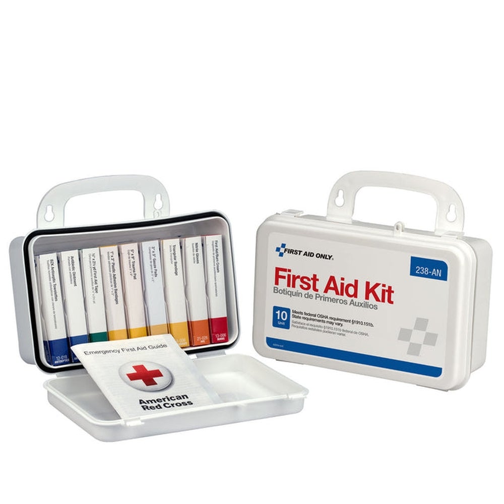Kits, First Aid, 10 Person, Plastic,12 - 65 PIECE