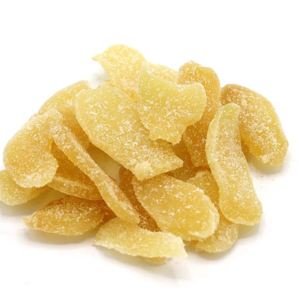 Candy, Ginger, Sliced, Crystallized, Dried, Bulk,2 - 2.5 POUND