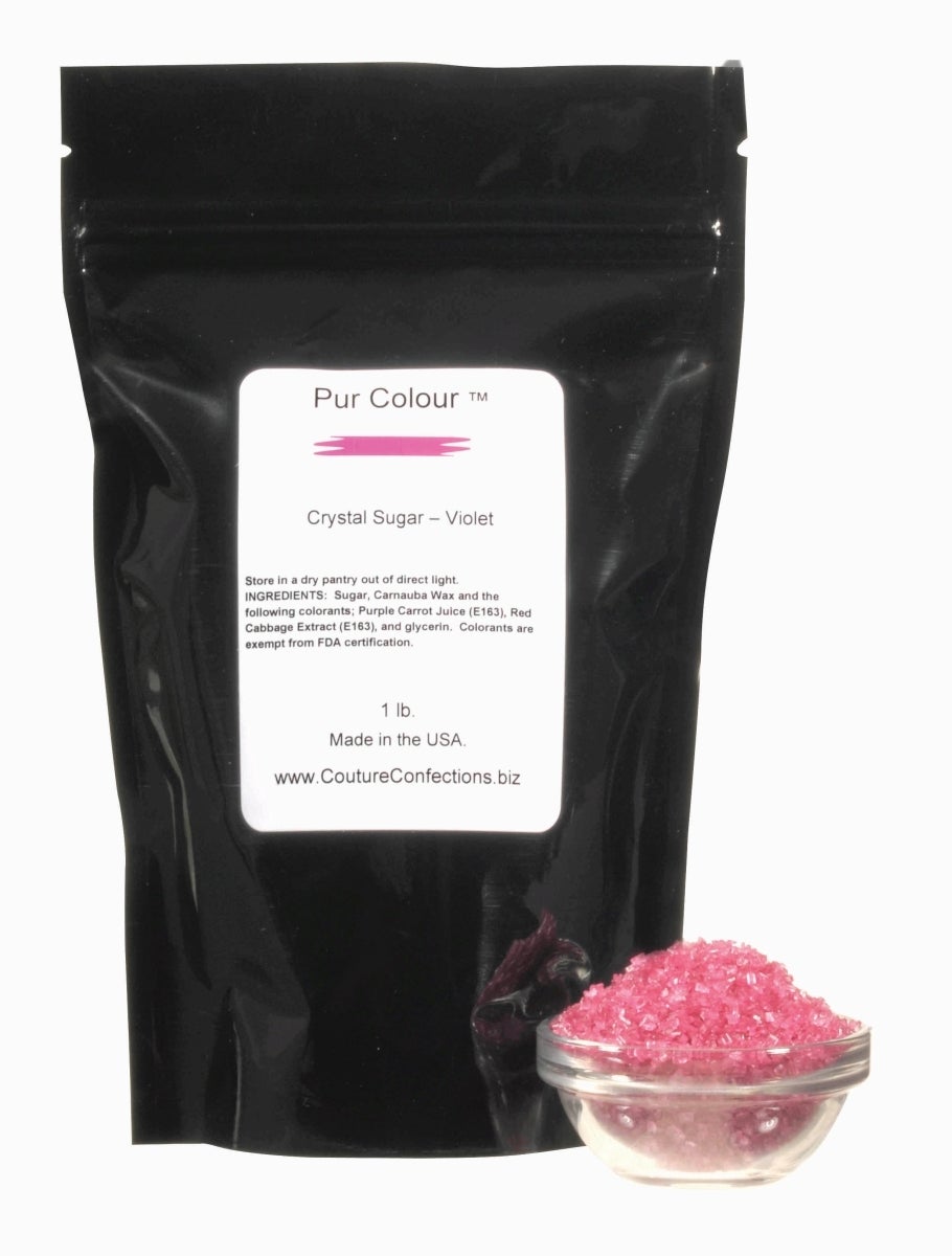 Sugar, Cane, Crystal, Violet,1 - 1 POUND