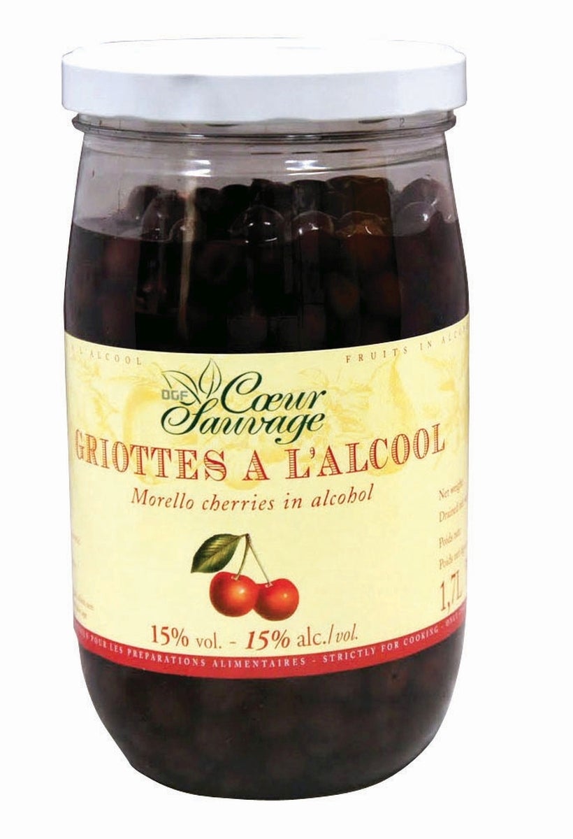 Cherries, Morello, Whole, in Brandy,6 - 2.38 POUND