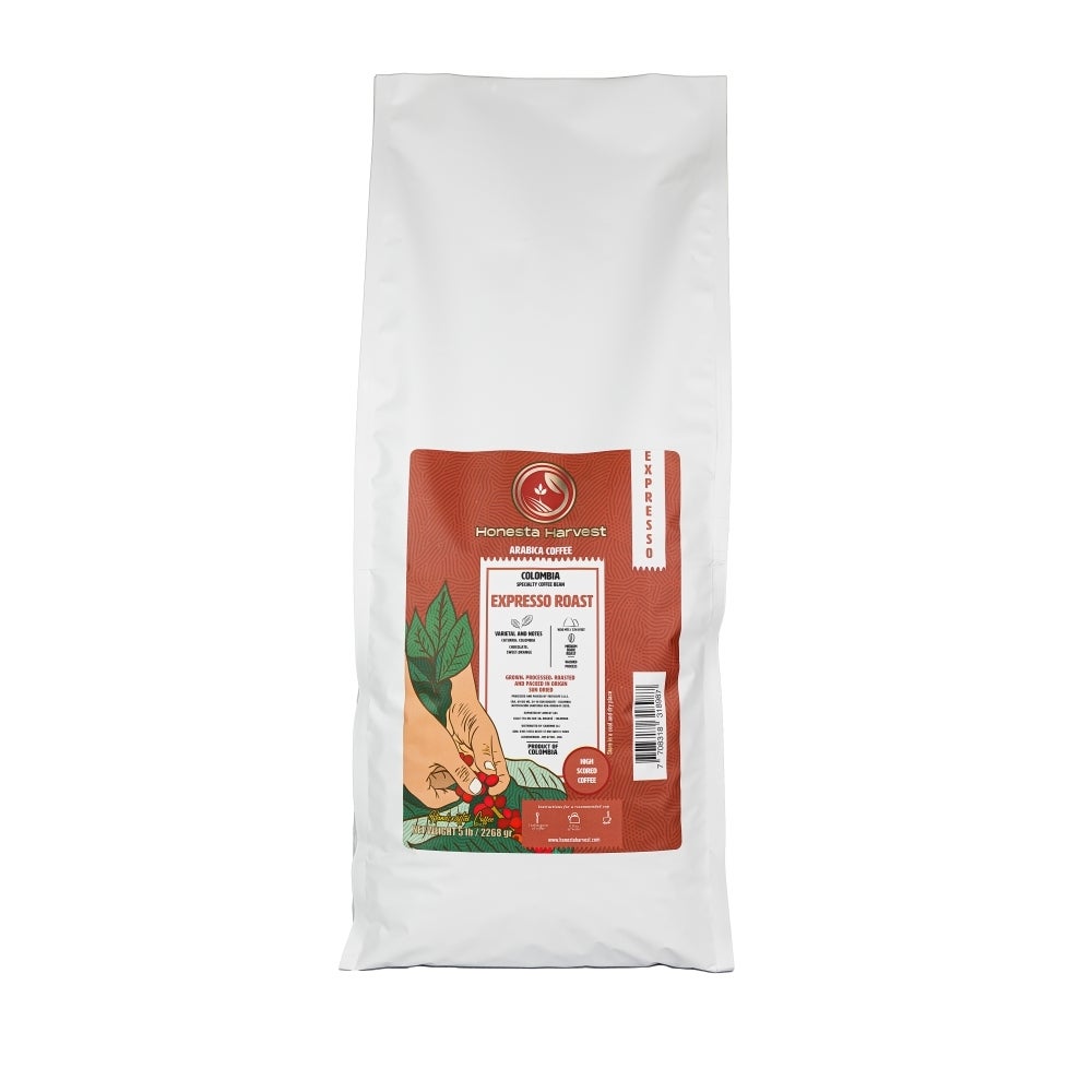 Espresso, Whole Bean, Medium Dark Roast,2 - 5 POUND