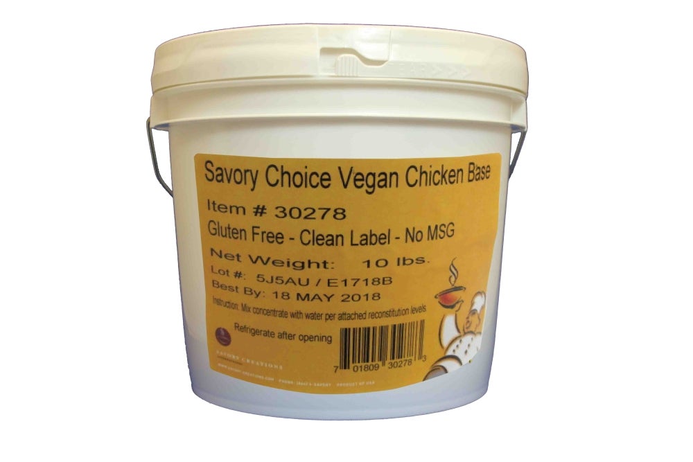 Base, Vegan Chicken, Reduced Sodium, Concentrate,1 - 10 POUND
