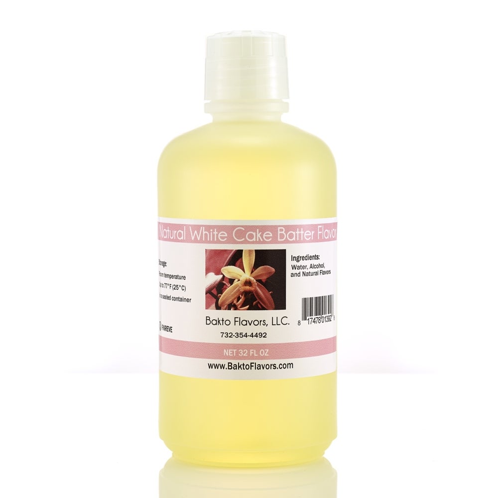 Flavoring, White Cake Batter, Natural,1 - 32 OUNCE