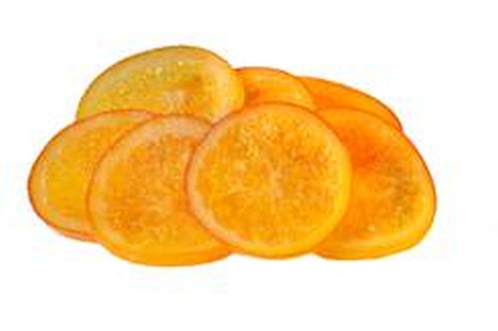 Topping, Orange, Candied, Sliced,1 - 2 POUND