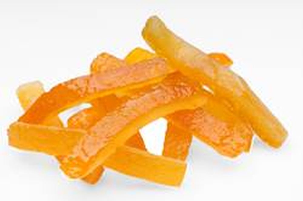 Topping, Orange Peel, Candied, Sliced,1 - 2 POUND