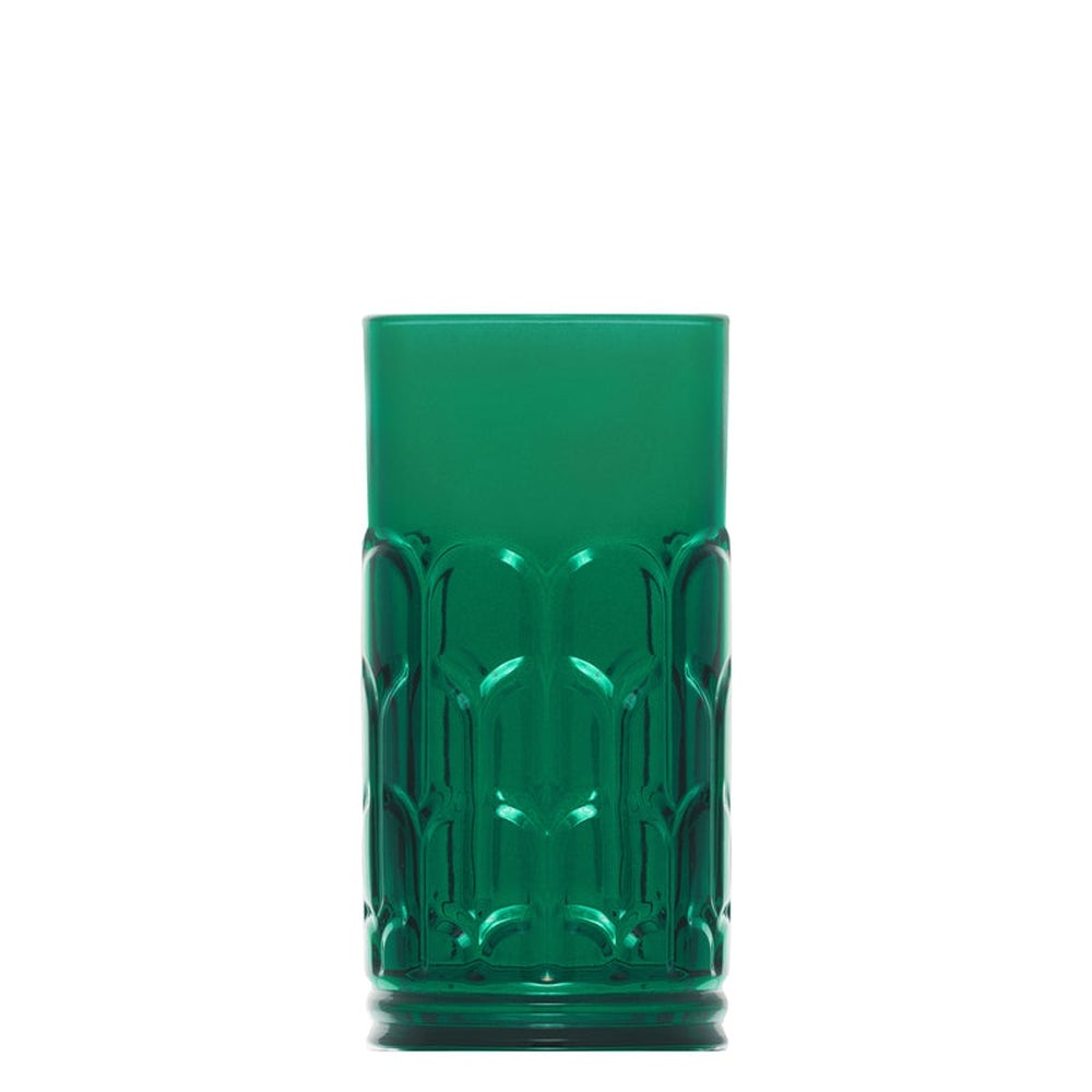 Glasses, Long Drink, Archie, 13.13 Ounce, Soda Lime, Green,24 - 1 COUNT