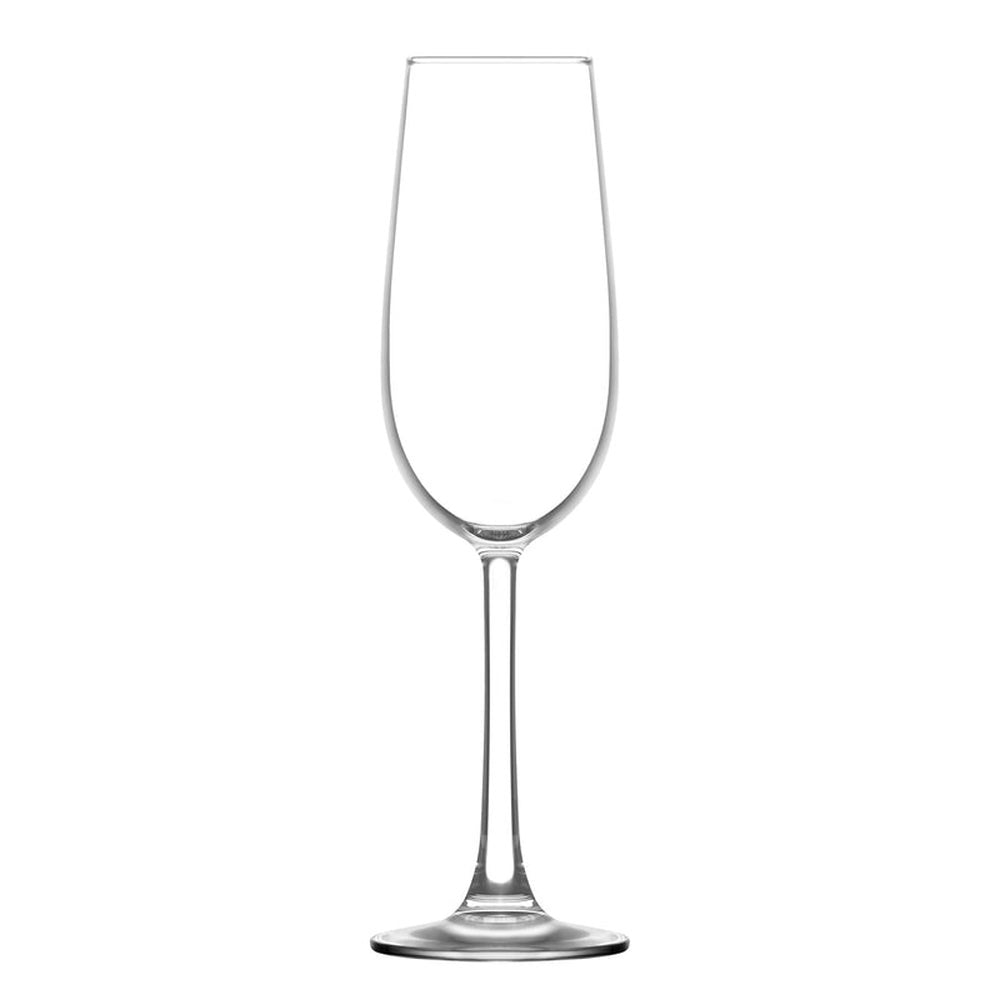 Flutes, Champagne, Sardinia, 7.50 Ounce, Soda Lime,12 - 1 COUNT