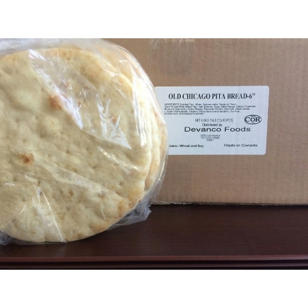 Dough, Pita Bread, Chicago-Style, Ready-to-Bake, Frozen, 6 Linear Inch,12 - 10 COUNT