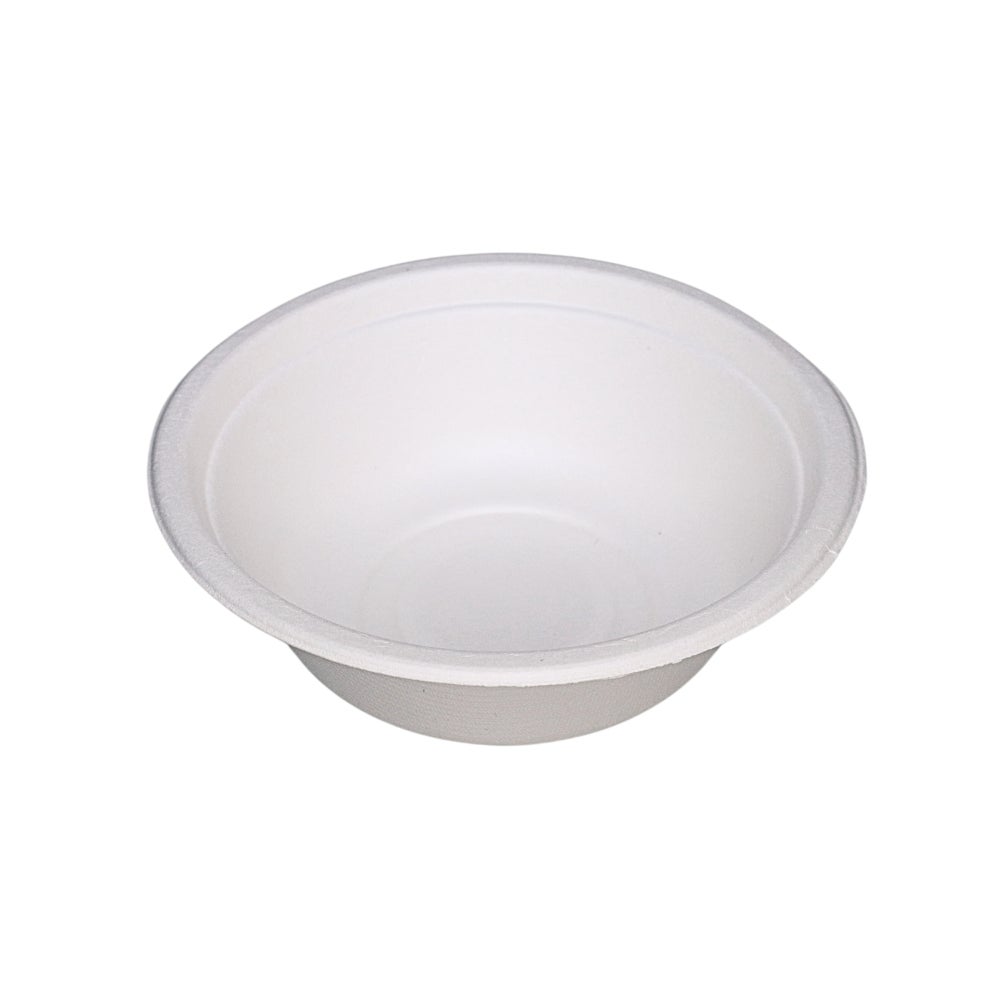 Bowl, 12 Ounce, Bagasse, White, Round, Compostable,1000 - 1 COUNT