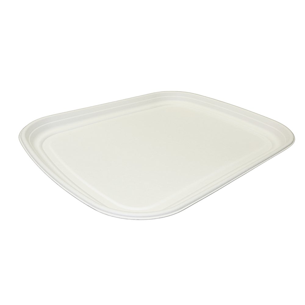 Tray, Food, 13 x 17 Inch, Bagasse, White,100 - 1 COUNT
