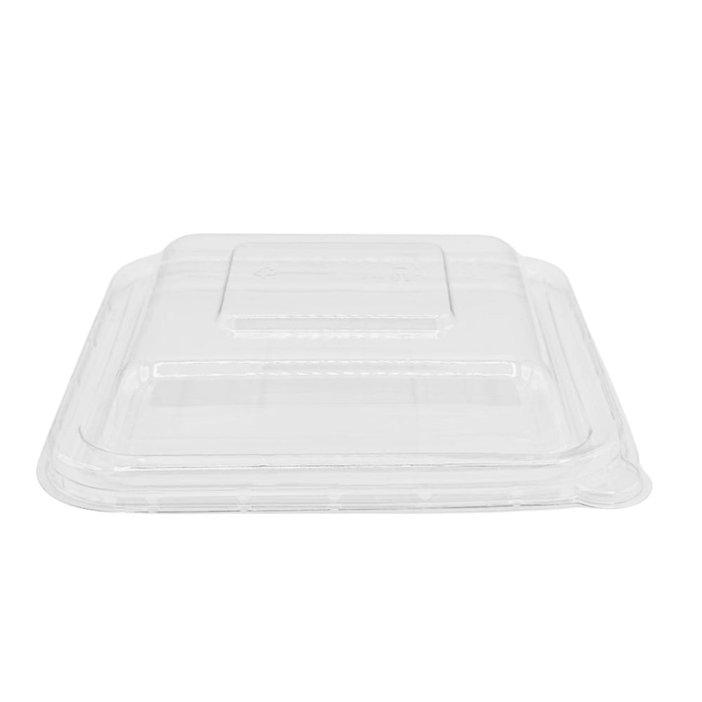 Lids, Bagasse, Clear, Rectangle, PET, For 24 Ounce Tray,400 - 1 COUNT