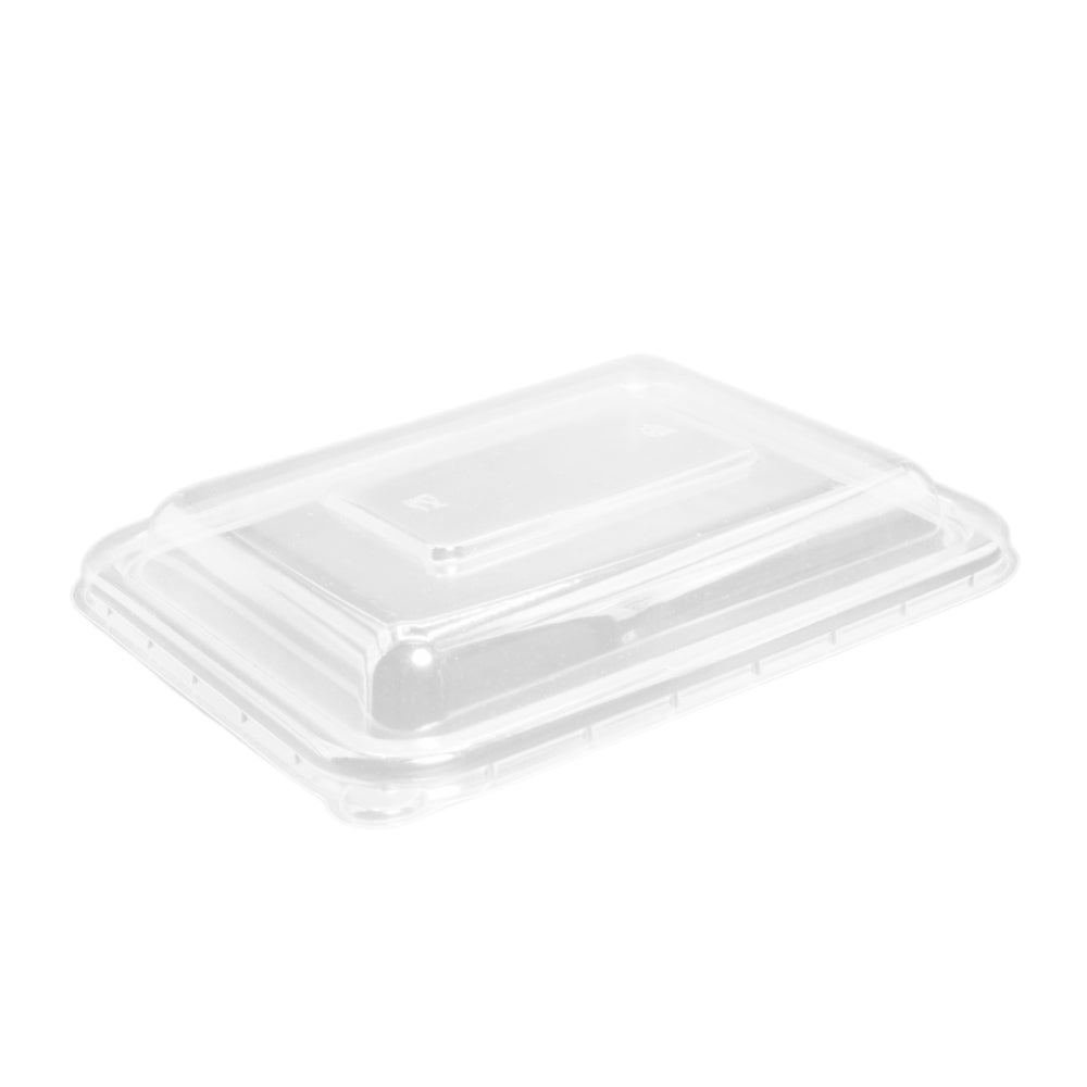 Lids, Plastic, Clear, Rectangle, PET, For 32 & 60 Ounce Tray,400 - 1 COUNT