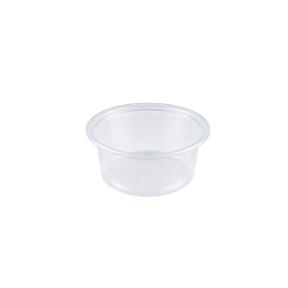 Cups, Portion, 1 Ounce, Plastic, Clear, Oval, Polypropylene,2500 - 1 COUNT