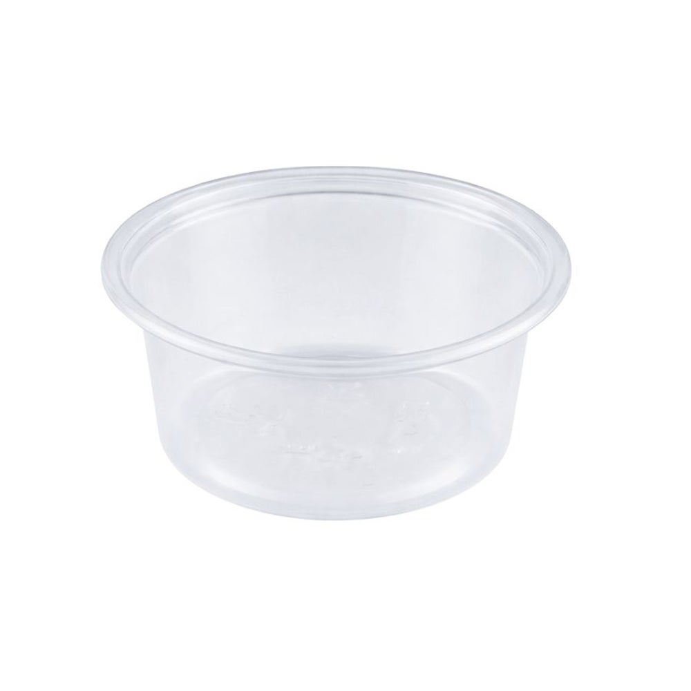 Cups, Portion, 3.25 Ounce, Plastic, Clear, Oval, Polypropylene,2500 - 1 COUNT
