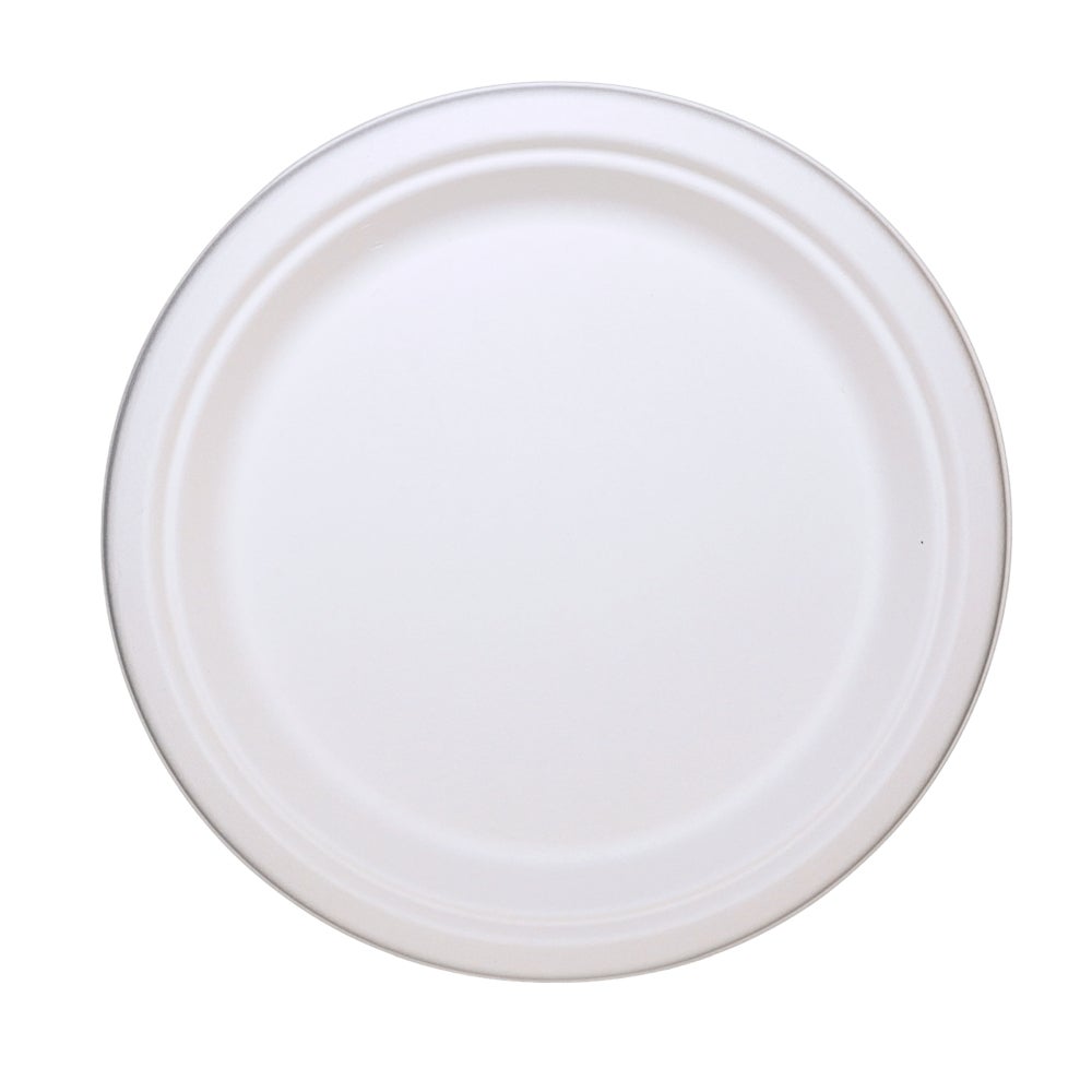 Container, 9 x 9 Inch, Sugarcane, White,200 - 1 COUNT