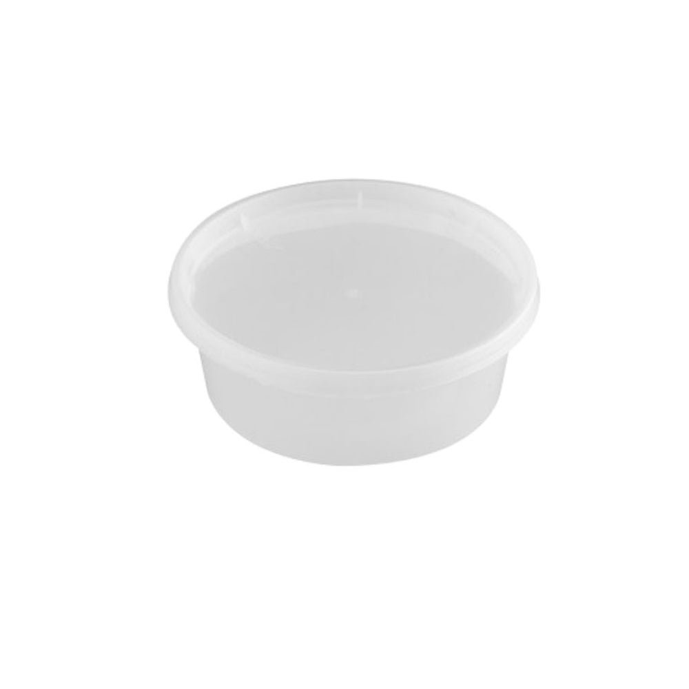 Container, Deli, 8 Ounce, Microwaveable Plastic, Polypropylene,240 - 1 COUNT