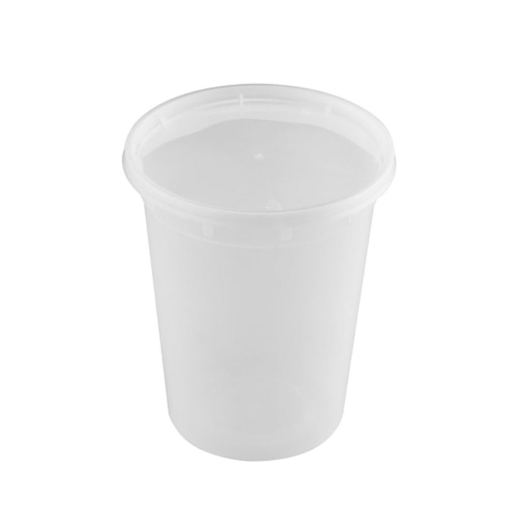 Container, Deli, 24 Ounce, Microwaveable Plastic, Polypropylene,240 - 1 COUNT
