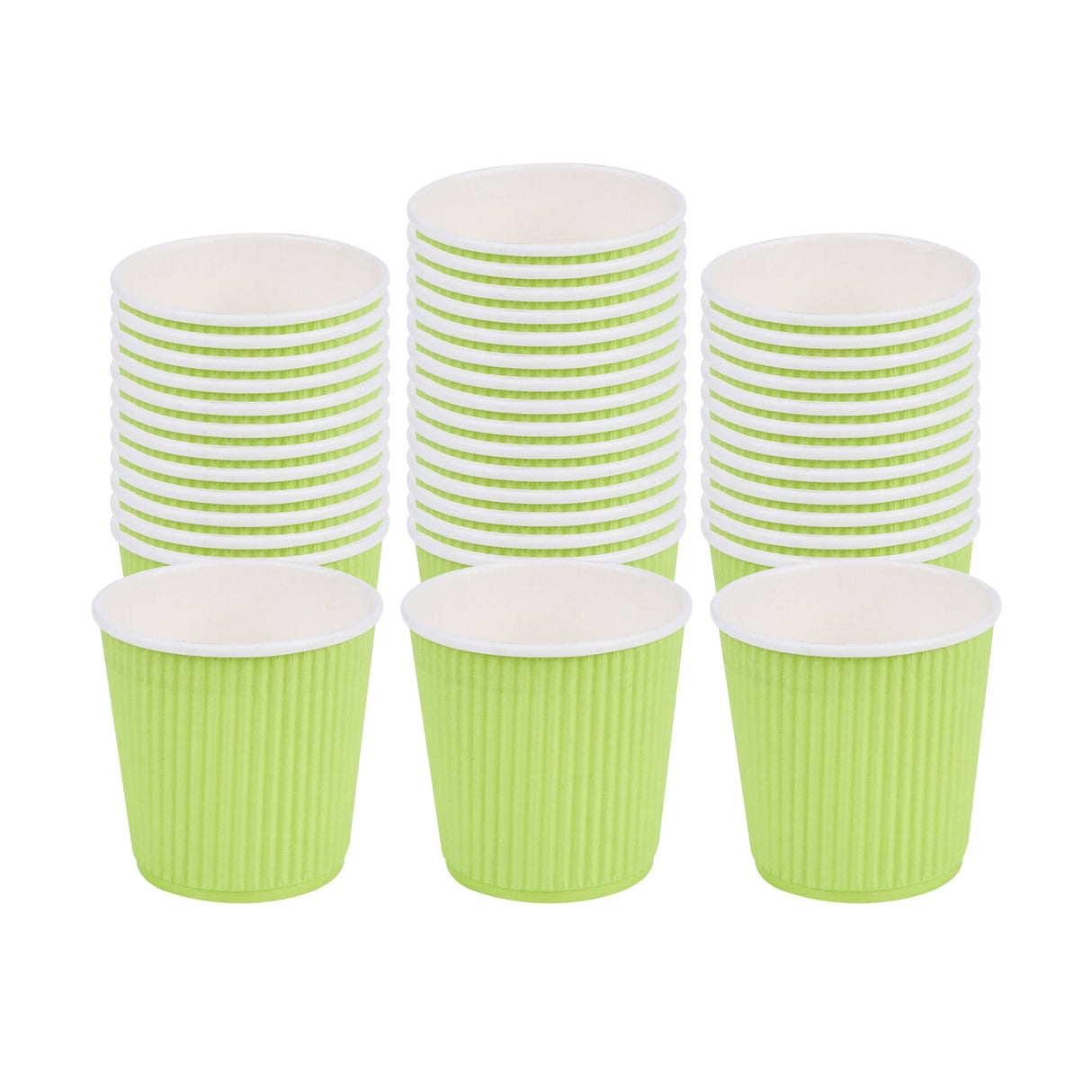 Cups, Coffee, 4 Ounce, Paper, Eco Green, Ripple Wall, 2.50 x 2.50 x 2.25 Inch,20 - 25 COUNT