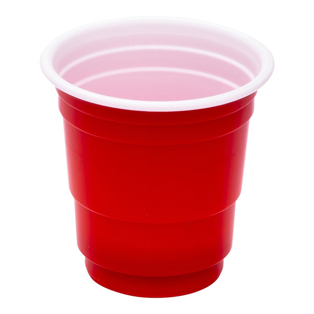 Cups, Party, RW Base 2 Ounce, Plastic, Red, 2 x 2 x 2 Inch,20 - 25 COUNT