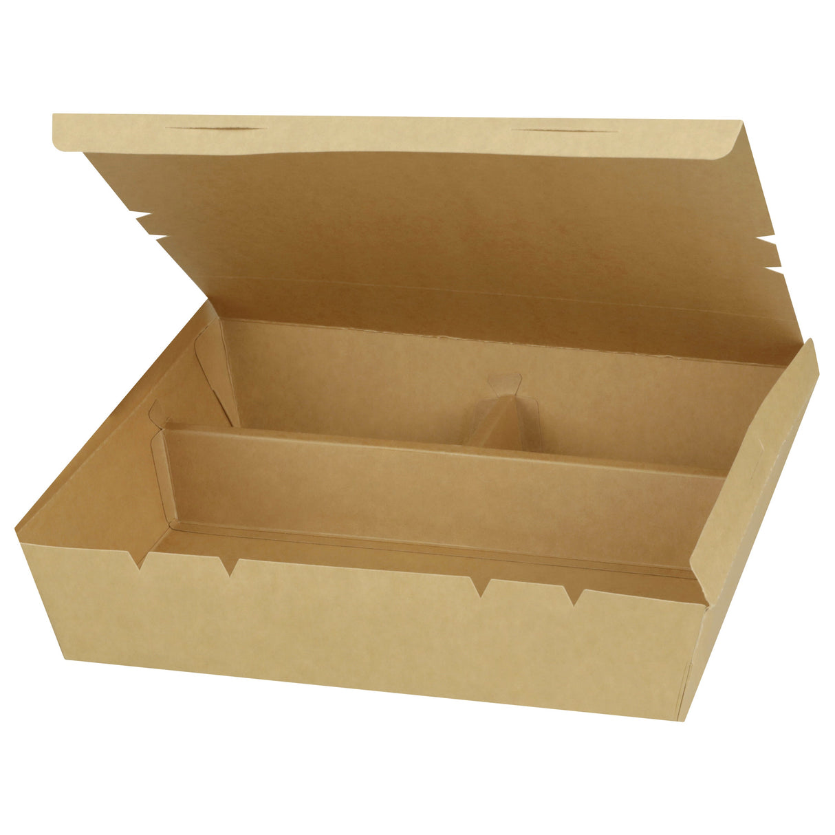 Boxes, 3-Compartment Bento, 10x10 Inch, Paperboard,120 - 1 EACH