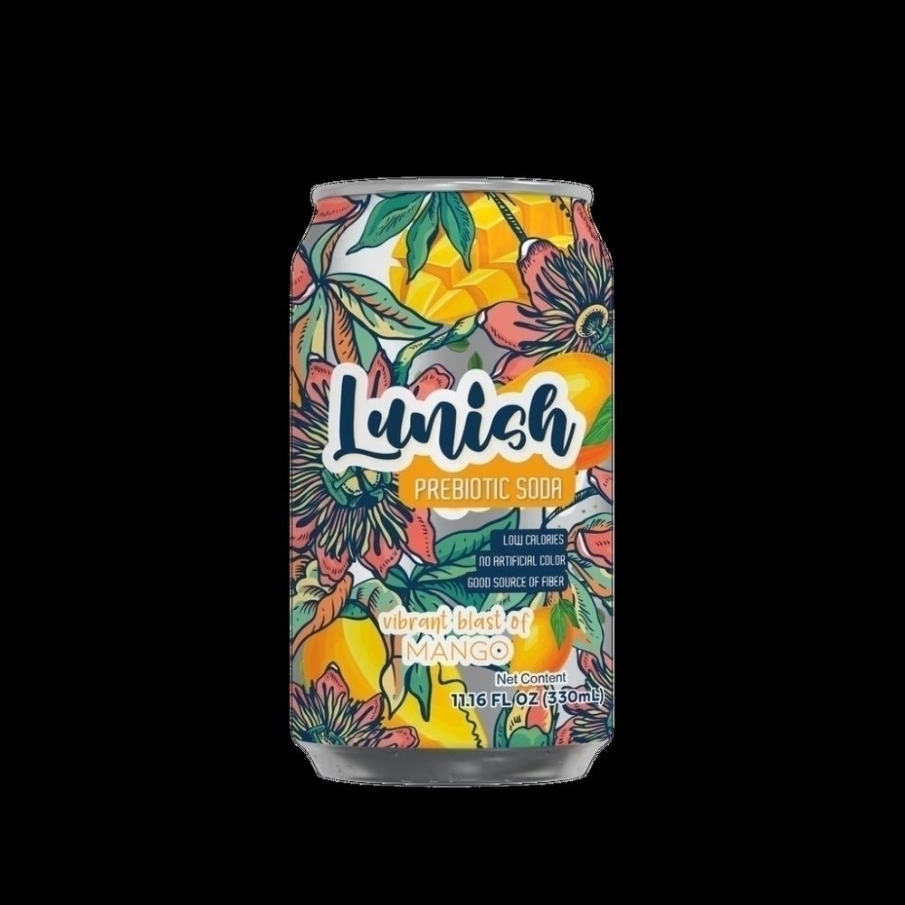 Soft Drink, Prebiotic, Mango, Single-Serve Can, 330 Milliliter,6 - 4 COUNT