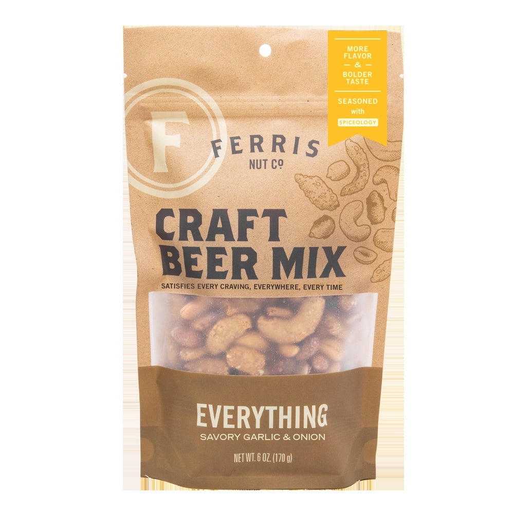 Snack Mix, Craft Beer, Everything, in Resealable Bag,12 - 6 OUNCE
