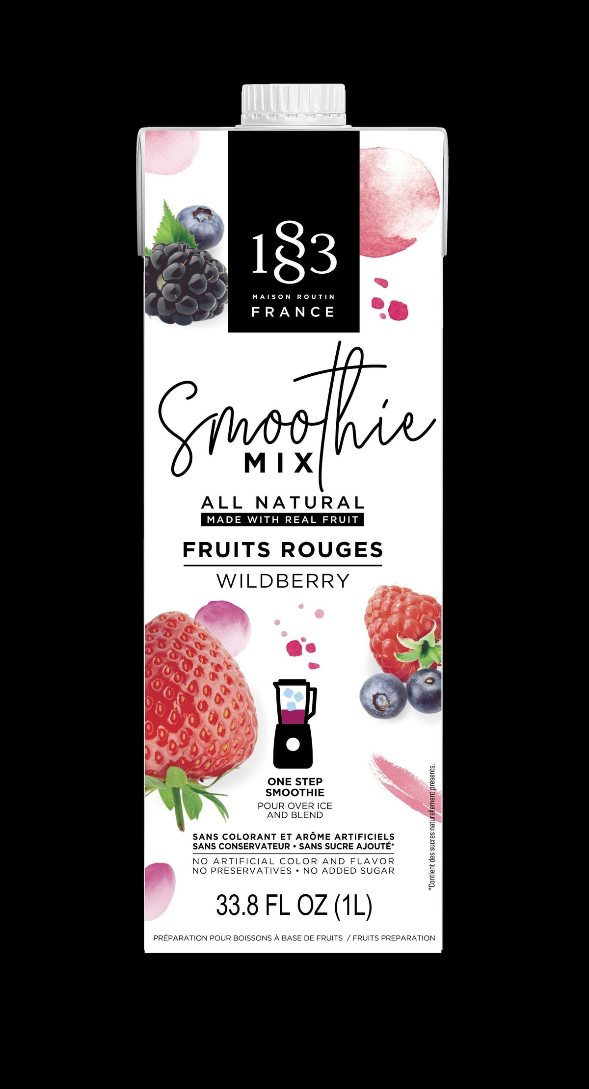 Smoothie Mix, Wildberry, Liquid,4 - 1 LITER