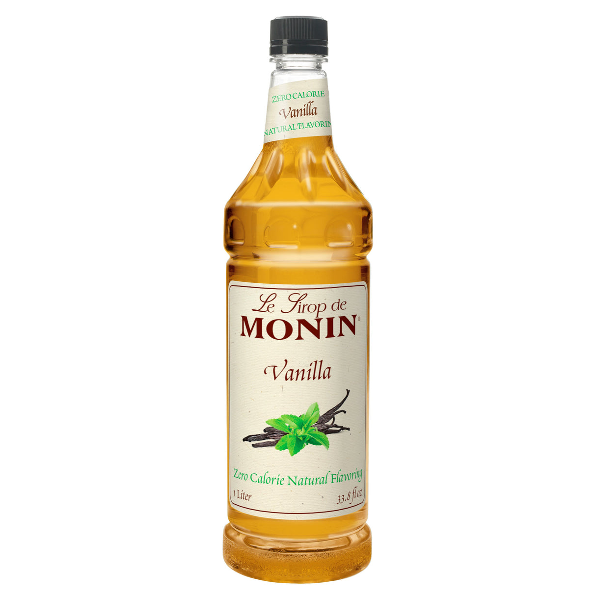 Beverage Syrup, Natural Vanilla, Plastic,4 - 1 LITER