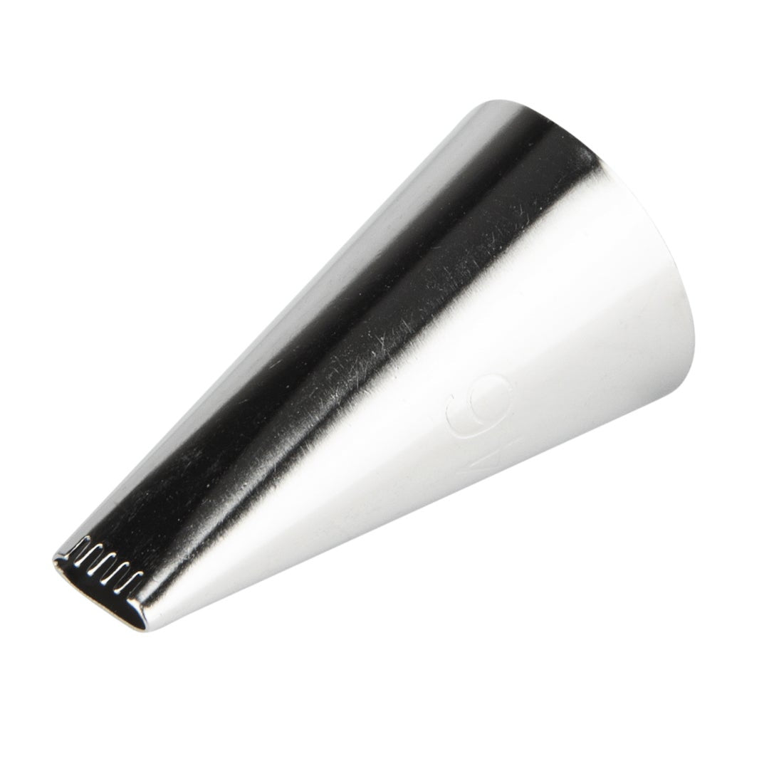 Piping Tip, Basketweave, Stainless Steel, #46, 0.75 x 0.75 x 1.25 Inch,1 - 1 EACH