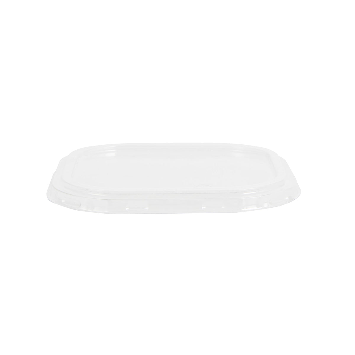 Lids, Flat, 4.5 x 4.5 Inch, Plastic, Clear, Square, Fits 10 Ounce Aluminum Baking Cups,1 - 100 COUNT