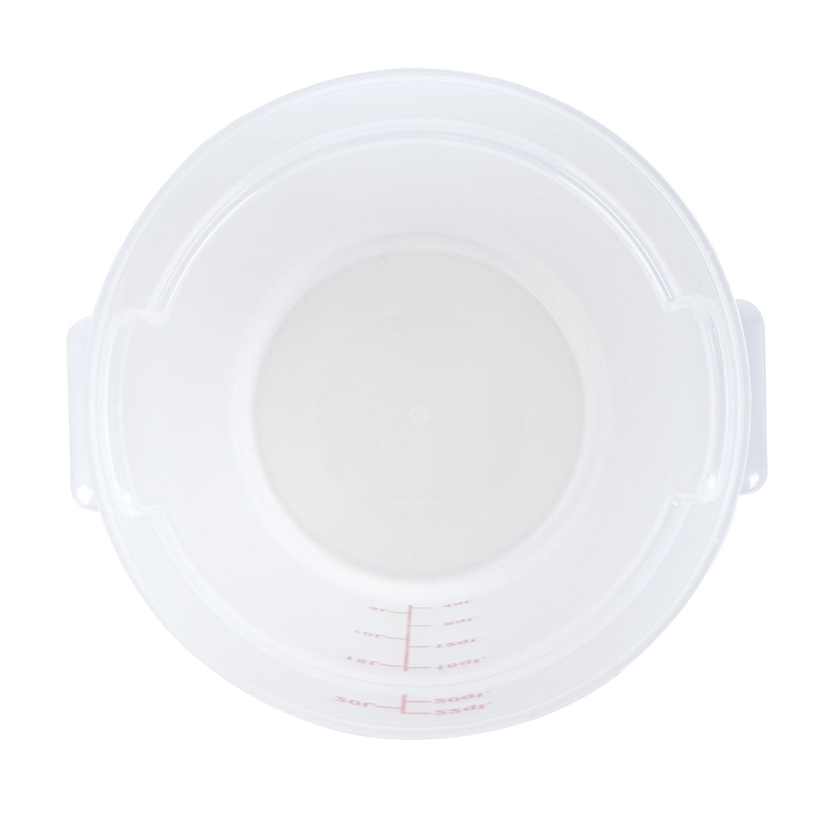 Containers, Food Storage, Met Lux 22 Quart, Round, Translucent, 12.25 x 12.25 x 15 Inch, with Red Volume Markers,10 - 1 EACH