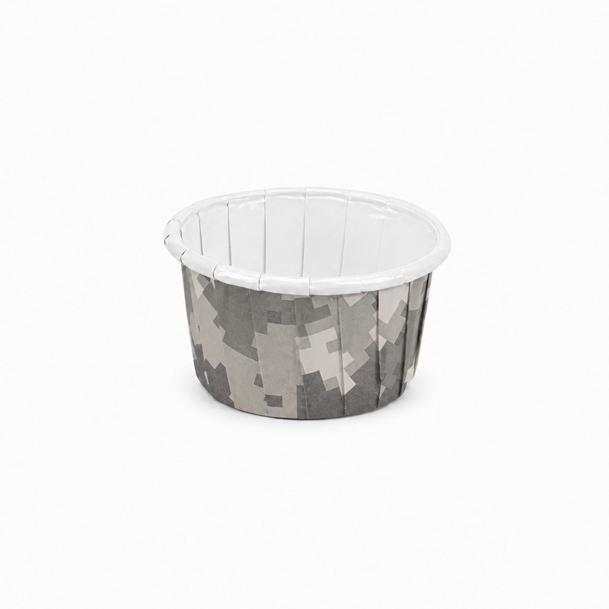 Cups, Baking, 2 Ounce, Paper, Camouflage, Pleated, Medium 2.25 x 2.25 x 1.50 Inch, Round,200 - 1 COUNT
