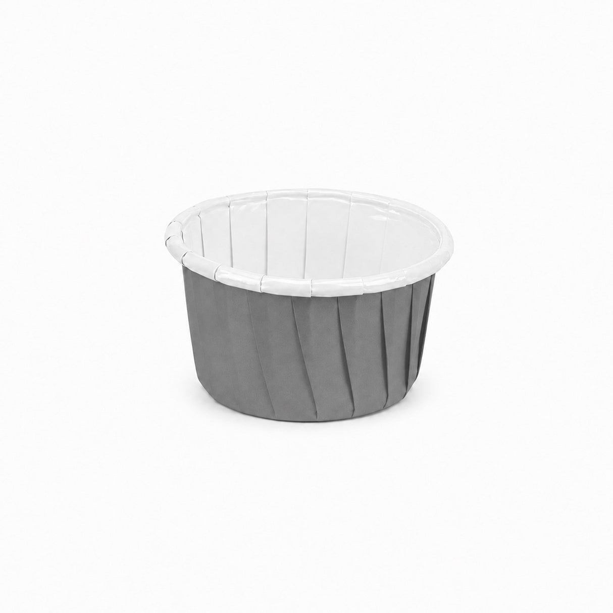 Cups, Baking, 2 Ounce, Paper, Gray, Pleated, Medium 2.25 x 2.25 x 1.50 Inch, Round,200 - 1 EACH