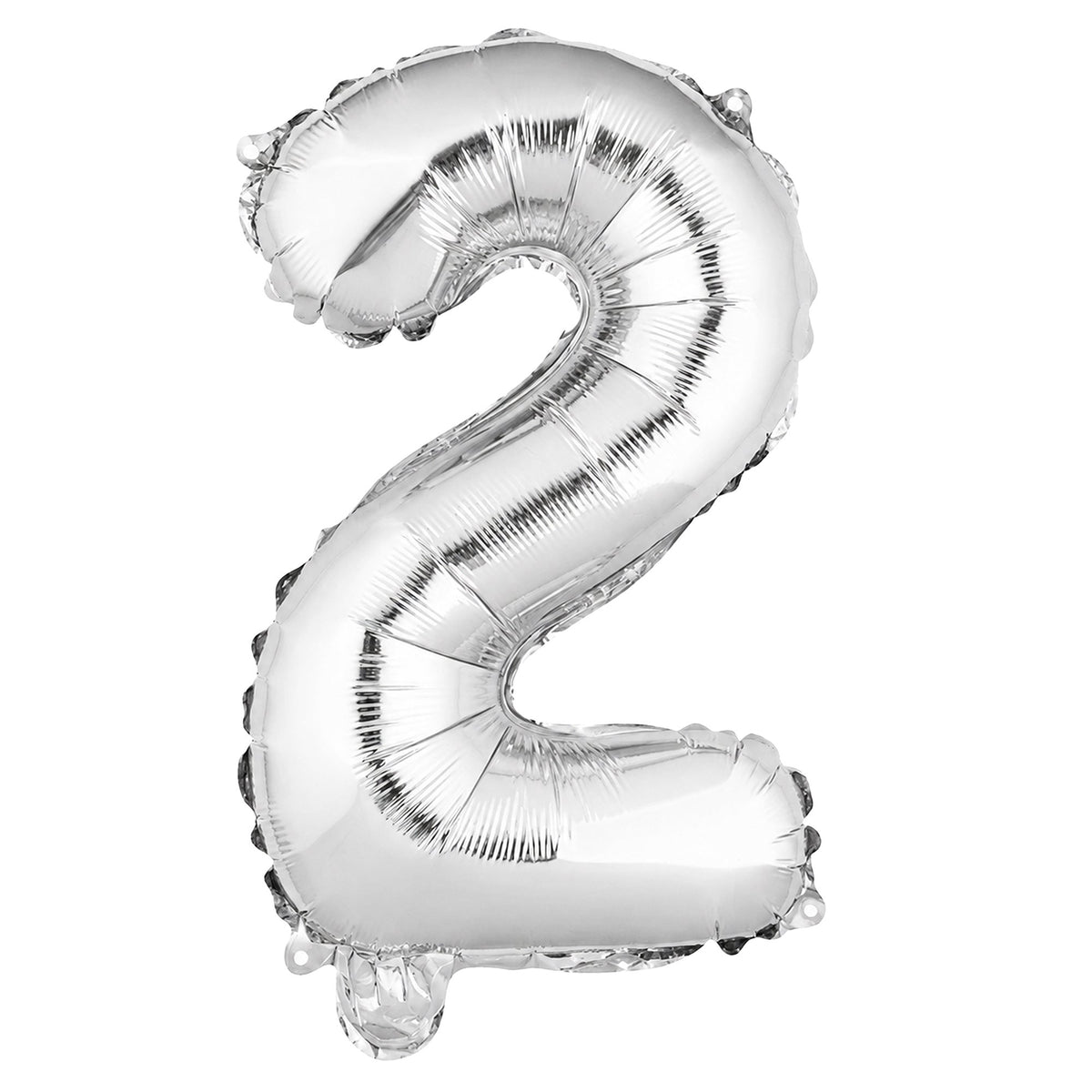 Balloon, Mylar, Balloonify 16 Inch, Number 2, Silver,1 - 1 EACH