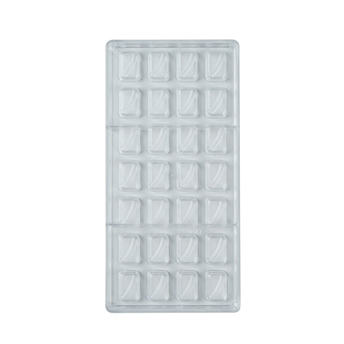Molds, Candy & Chocolate, Pastry Tek 28-Compartment, Wave, Polycarbonate,10 - 1 COUNT