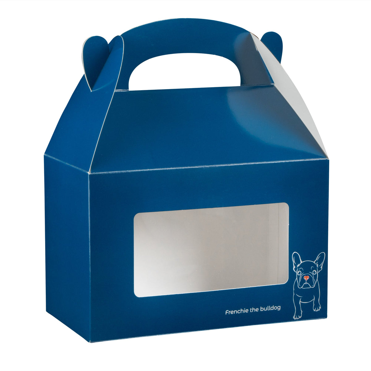 Boxes, Gable & Lunch, Bio Tek 8.50 x 4.75 x 5.50 Inch, Paper, Frenchie, with Window,25 - 1 COUNT