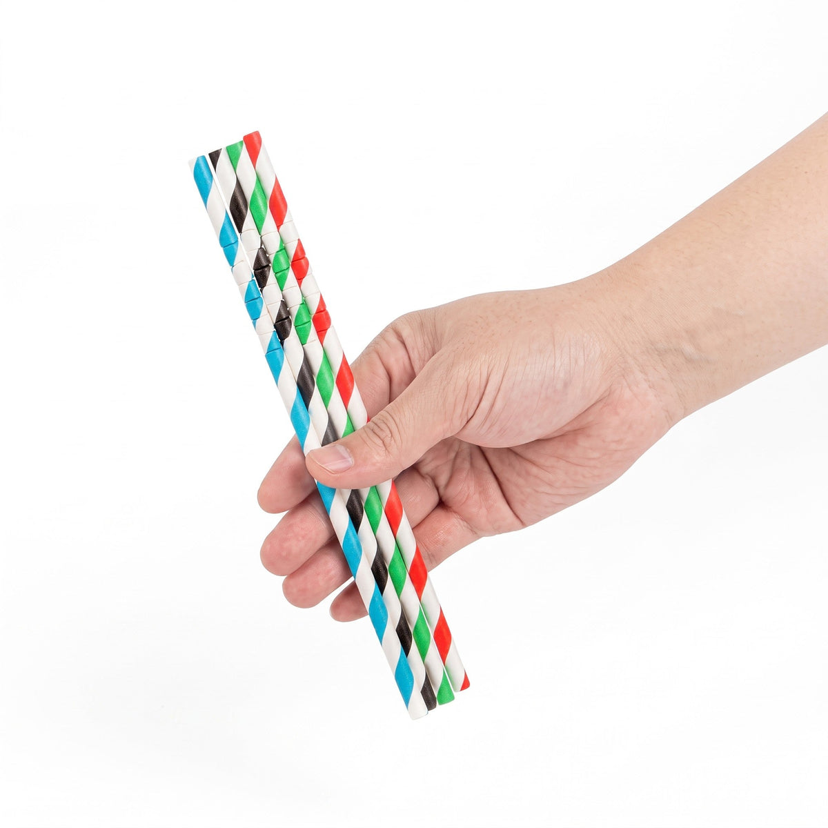 Straws, Bendable, Basic Nature, Paper, Assorted, 7.75 Inch, Unwrapped,100 - 1 COUNT