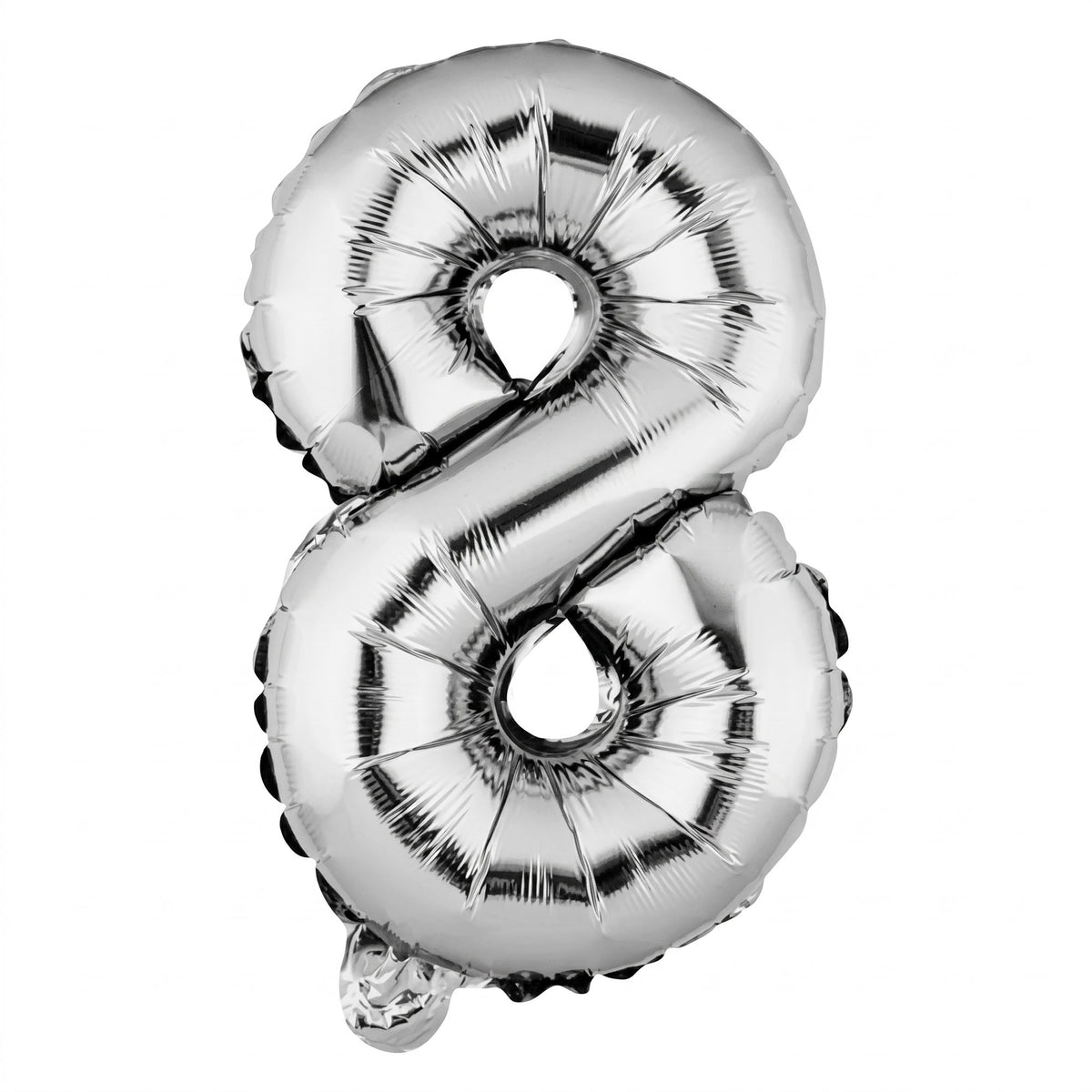 Balloon, Mylar, Balloonify 16 Inch, Number 8, Silver,1 - 1 EACH