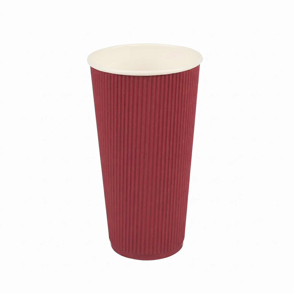 Cups, Hot, 20 Ounce, Paper, Crimson, Ripple Wall,1 - 250 COUNT
