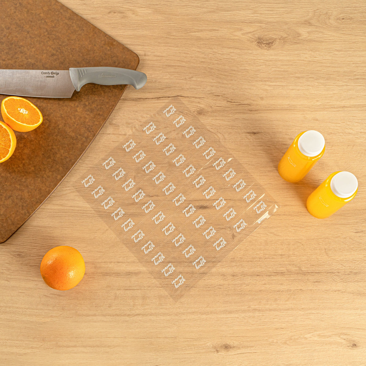 Labels, Water-Resistant, 2 x 1 Inch, Clear & White,1 - 100 COUNT