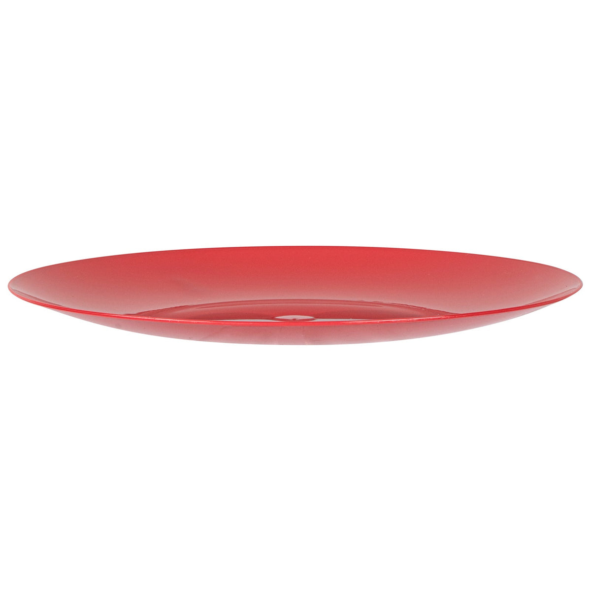 Plates, Moderna 9 x 0.75 Inch, Plastic, Red, Round,5 - 40 COUNT