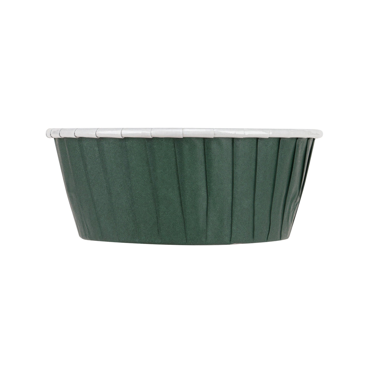 Cups, Baking, 5 Ounce, Paper, Forest Green, Pleated, Large 3.75 x 3.75 x 1.50 Inch, Round,200 - 1 COUNT