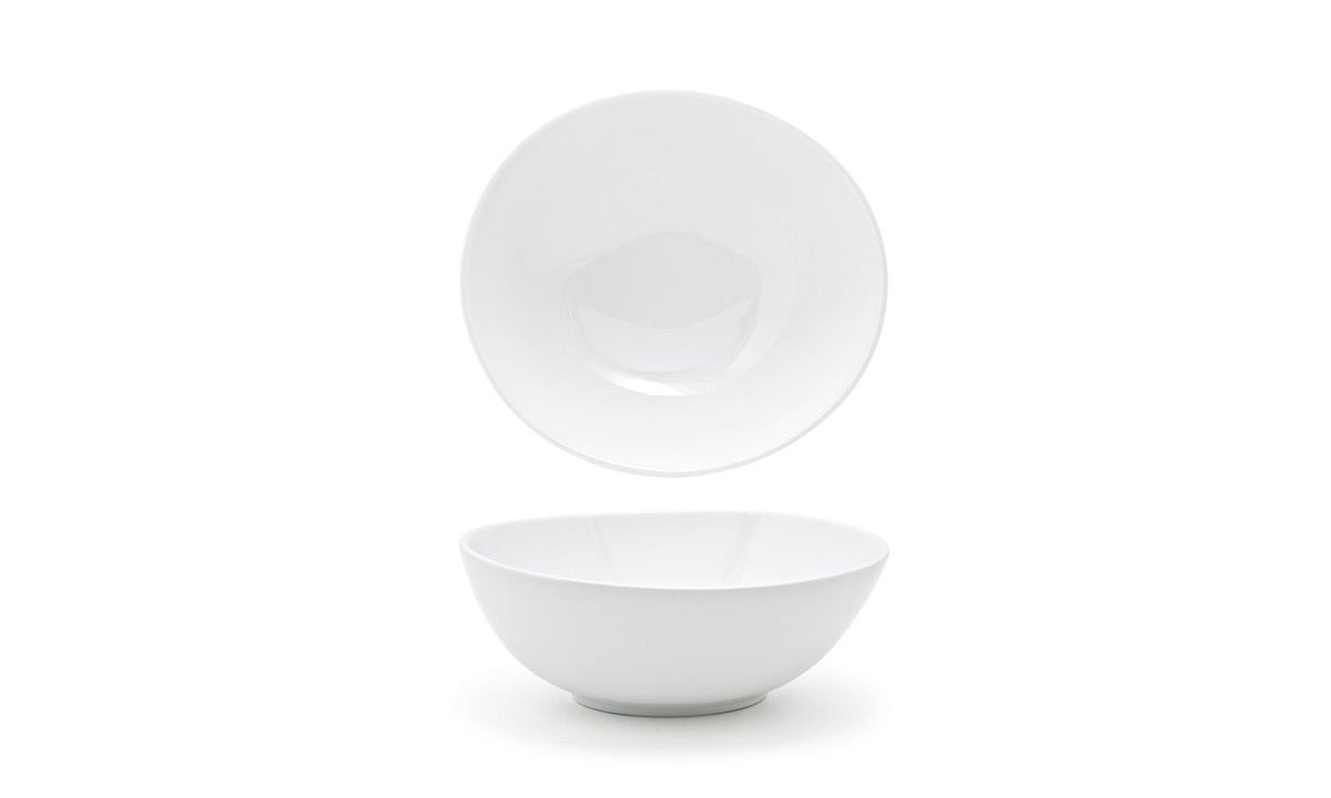 Bowls, Ellipse, 8 Inch, White, Oval, 8 Linear Inch,6 - 1 COUNT