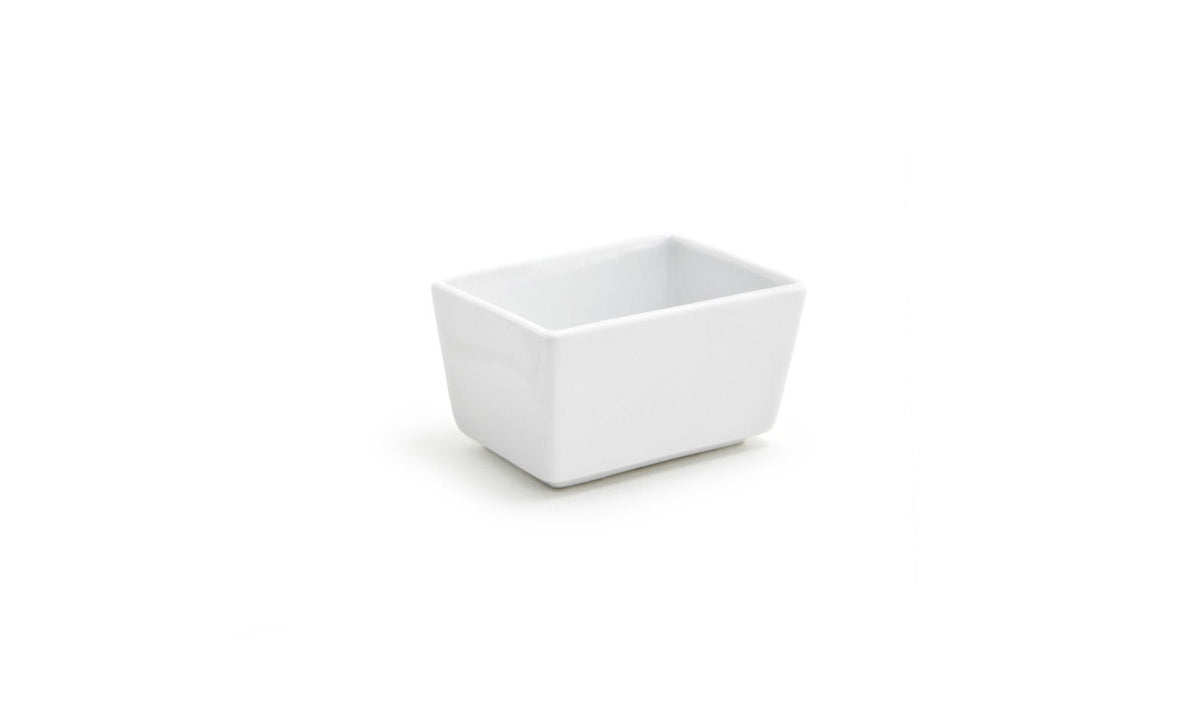 Bowls, Mod, 6 Ounce, White, Rectangular,12 - 1 COUNT