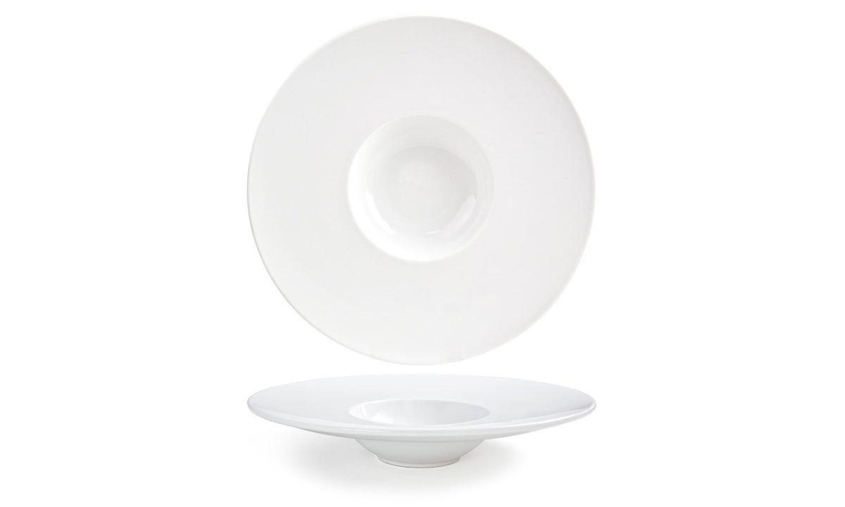 Bowls, Monaco, 7 Ounce, 11.5 Inch, Wide Rim, White, 11.5 Linear Inch,6 - 1 COUNT