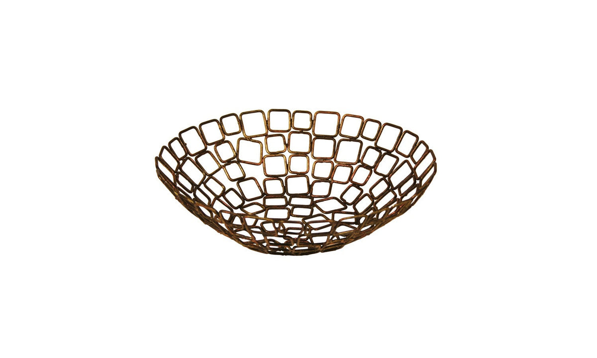 Baskets, Link, Coppered Wireware, 8 Inch, Powder Coated Steel Wire, 8 Linear Inch,6 - 1 COUNT